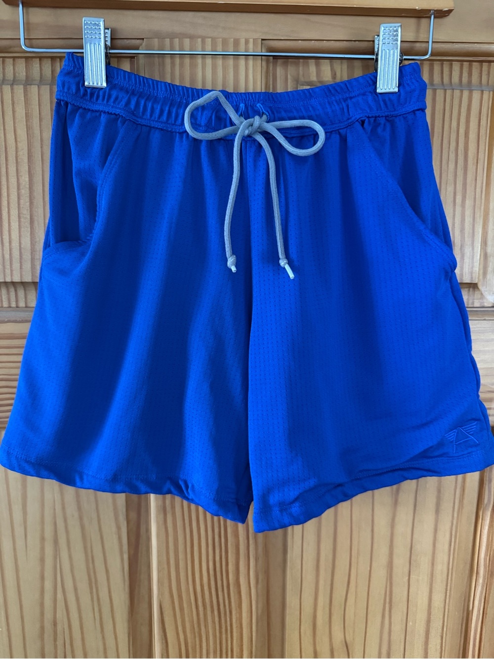 EUC! LASC Royal Blue Piqué Mesh Performance Athletic Shorts - Size Small